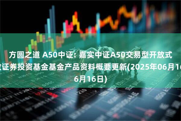 方圆之道 A50中证: 嘉实中证A50交易型开放式指数证券投资基金基金产品资料概要更新(2025年06月16日)
